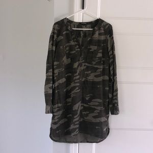 Express Camo Shirt Dress (Large)